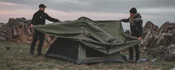 Actual product image Easy Camp Kuppelzelt Setesdal 3 (olivgr?n, mit Tunnel-Vorbau, Modell 2025) (Dome tent, 3.70 kg, 3 persons)