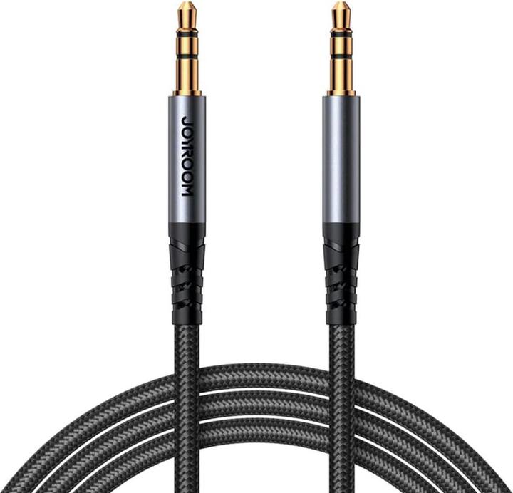 Joyroom Stereo-Audiokabel AUX 3,5 mm Miniklinke 1,2 m schwarz (SY-A08) (1.20 m, 3.5mm Klinke (AUX))