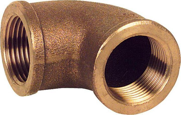 Actual product image Viega Vinkel 1 1/2" rødgods 90 grader muffe/muffe (Angled connection)