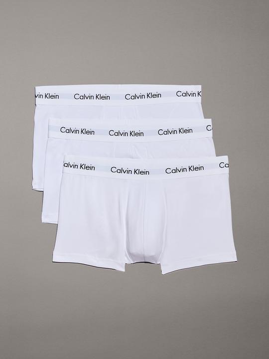 Actual product image Calvin Klein Low Rise Trunk "Cotton Stretch" white (S, pack of 3)
