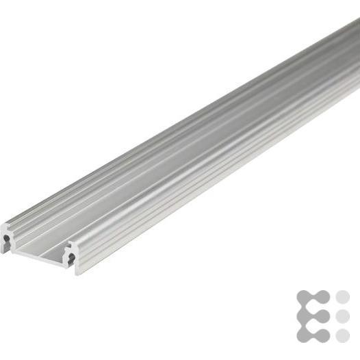 Brumberg, LED Streifen, LED Aufbauprofil P04-14, für LED-Strips bis 1.4cm Breite, 200cm, Alu eloxiert (200 cm)