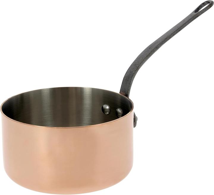 Image du produit de Buyer Inocuivre Casserole avec poignée en fonte (14 cm, Casserole, Acier inoxydable, Cuivre)