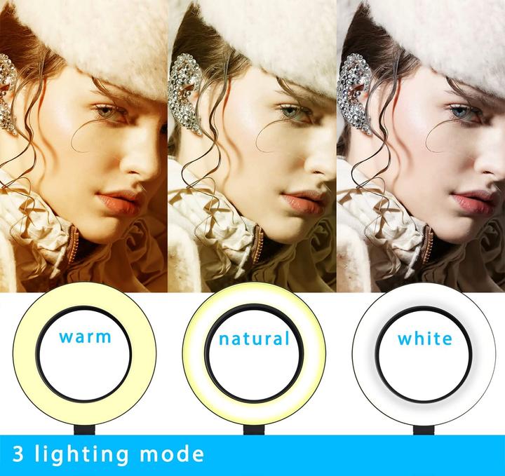 Actual product image Pozliv Overhead Tripod Mobile with Ring Light
