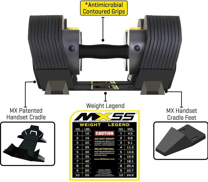 Image du produit MX Select MX55 Haltère court 4,5 - 24,9 kg