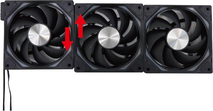 Actual product image Azza FAN Galaxy SET3 120mm PWM (120 mm, 3 x)