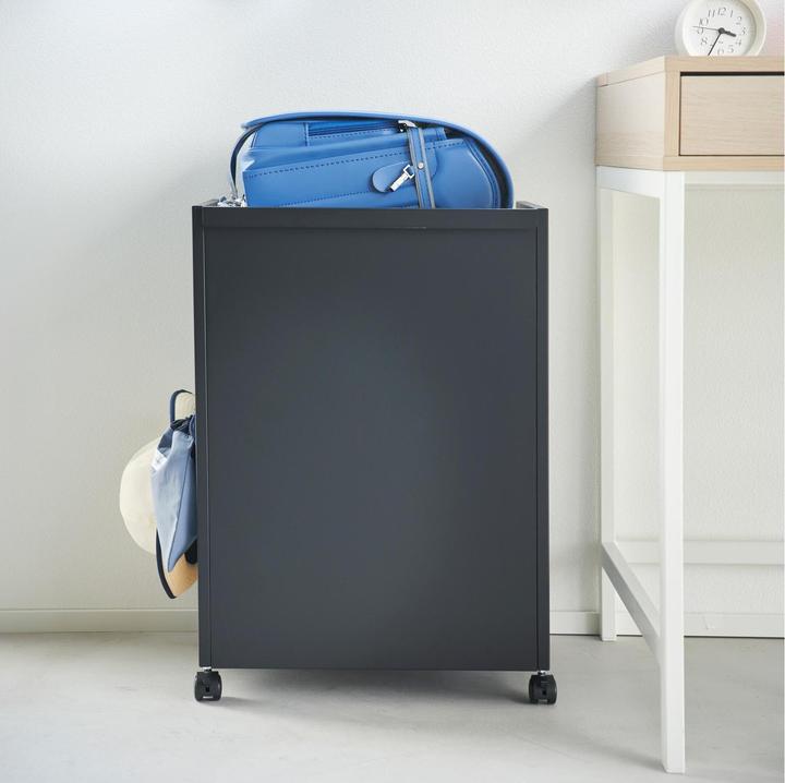 Actual product image Yamazaki 2-tier semi-enclosed storage trolley TOWER