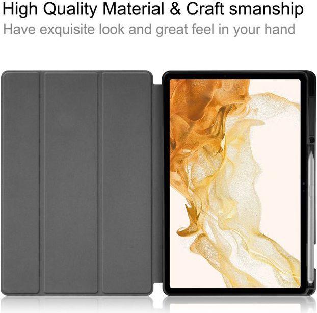 Actual product image MU Classic Triple foldable leather cover (Samsung Galaxy Tab S8+)