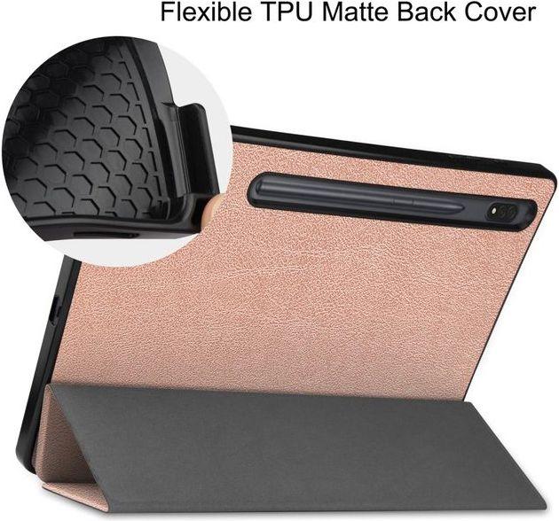 Actual product image MU Classic Triple foldable leather cover (Samsung Galaxy Tab S8+)