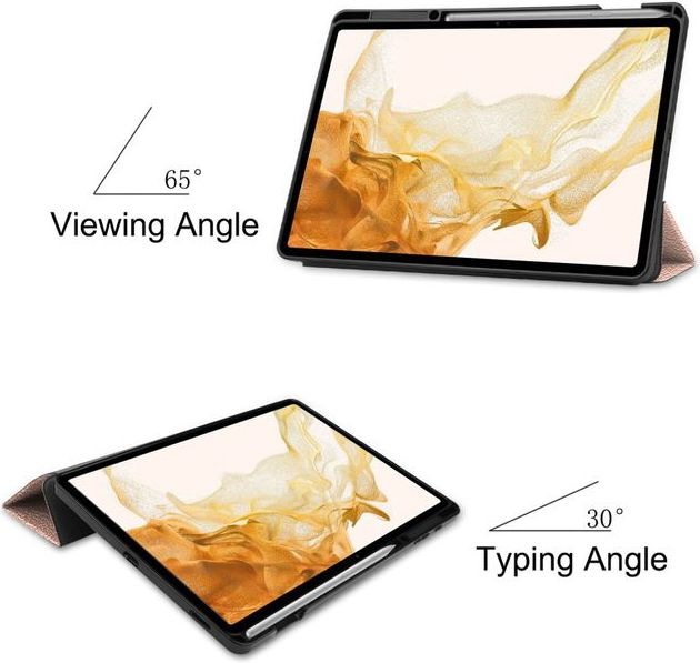 Produktbild MU Classic Dreifach faltbare Leder Hülle (Galaxy Tab S8+)