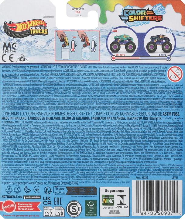 Produktbild Hot Wheels Monster Trucks Color Shifters