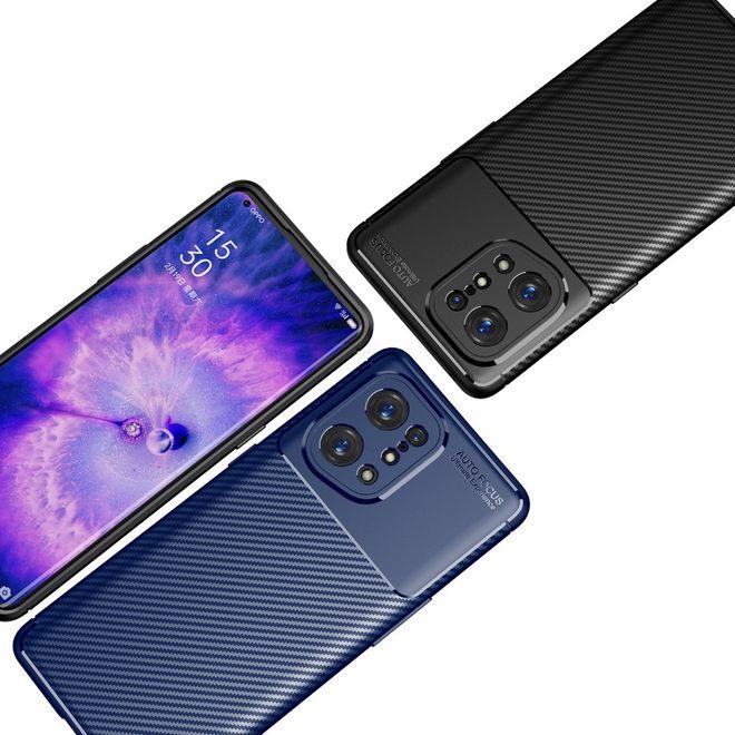 Immagine prodotto MU Style Serie Softcase in fibra di carbonio TPU (Oppo Find X5 Lite)
