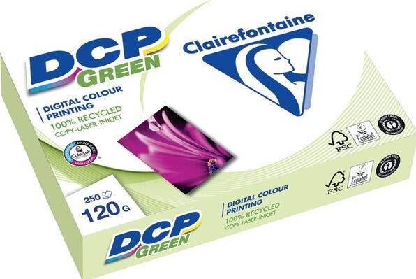 Produktbild Clairefontaine Genbrugspapir til farveprint DCP Green, A3, 120 g, pakke a 250 ark (120 g/m², 250 x, A3)