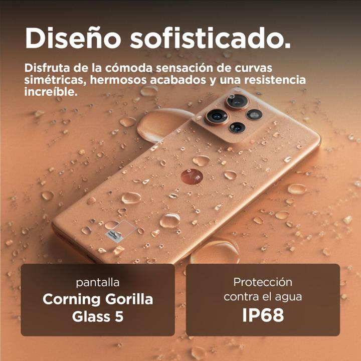 Actual product image Motorola Edge 50 (512 GB, Peach Fuzz, 6.67", Dual SIM, 5G)