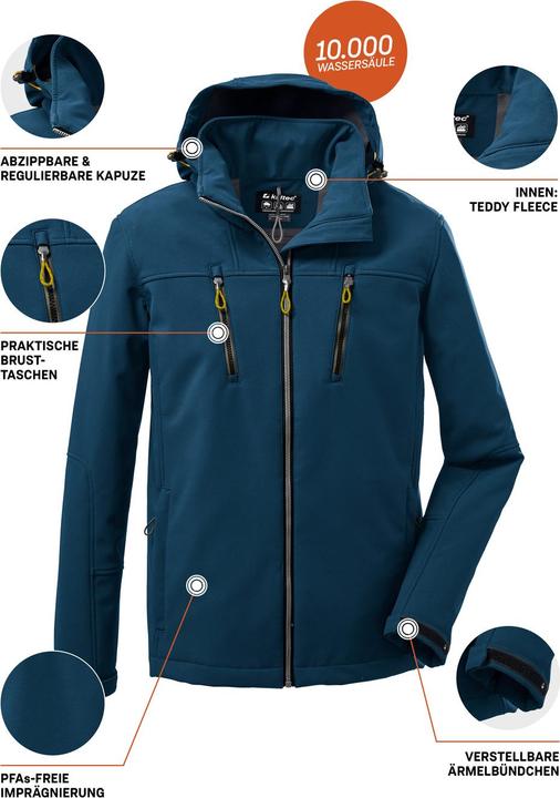 Immagine prodotto Killtec Giacca Softshell con Cappuccio Staccabile (XXL)