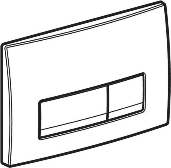 Produktbild Geberit Toilet flush plate Delta 51 white (115.105.11.1)