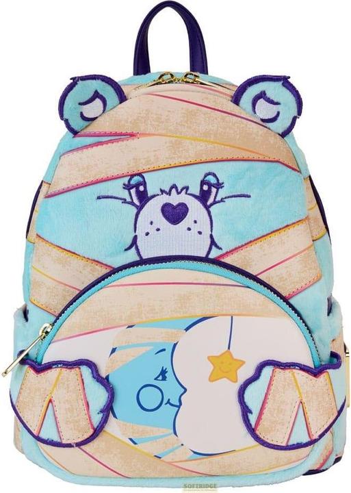 Actual product image Loungefly The Lucky Bears x Universal Monsters by mini rucksack Bedtime Bear Mummy