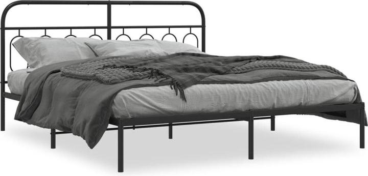 Actual product image VidaXL Bed frame with headboard (180 x 200 cm)