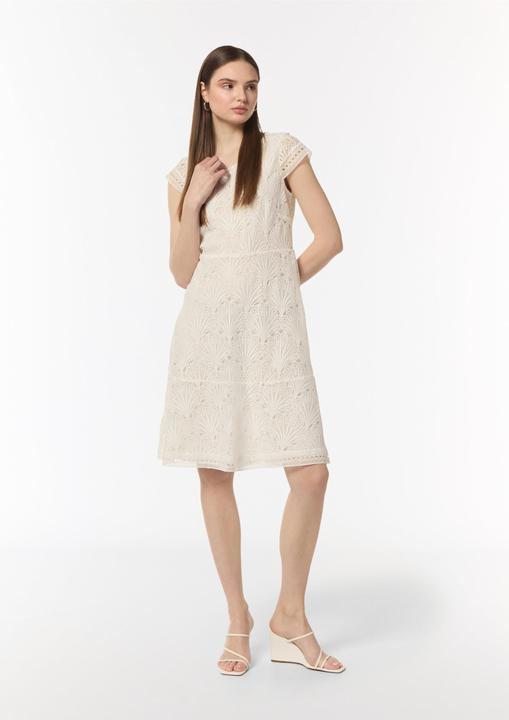 Image du produit Comma Kleid Kleid aus Spitze mit Rundhalsausschnitt (40)