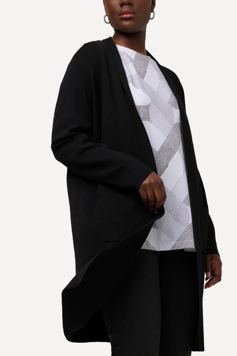 Produktbild Ulla Popken Strickjacke, lange, offene Form, weicher Feinstrick (50, 52)