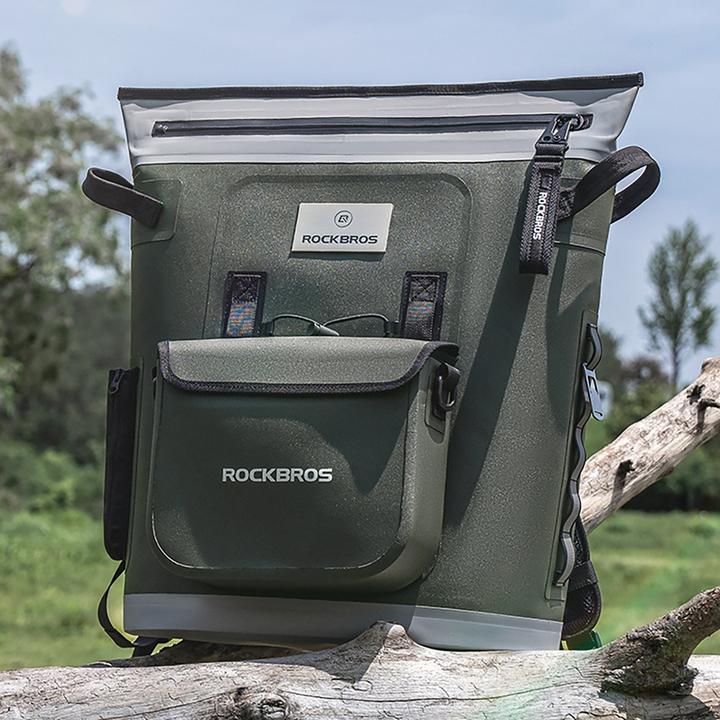 Actual product image Rockbros Thermal Backpack with Insulation 18l Ergonomic - Green (18 l)