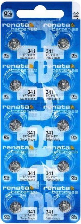 Image du produit Renata 341 / SR714SW - 10 piles boutons (10 pcs, SR714SW, 15 mAh)