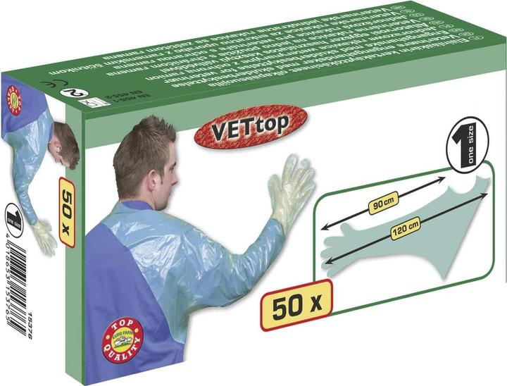 Produktbild Kerbl Einmalhandschuh VETtop mit Schulterschutz (One Size)