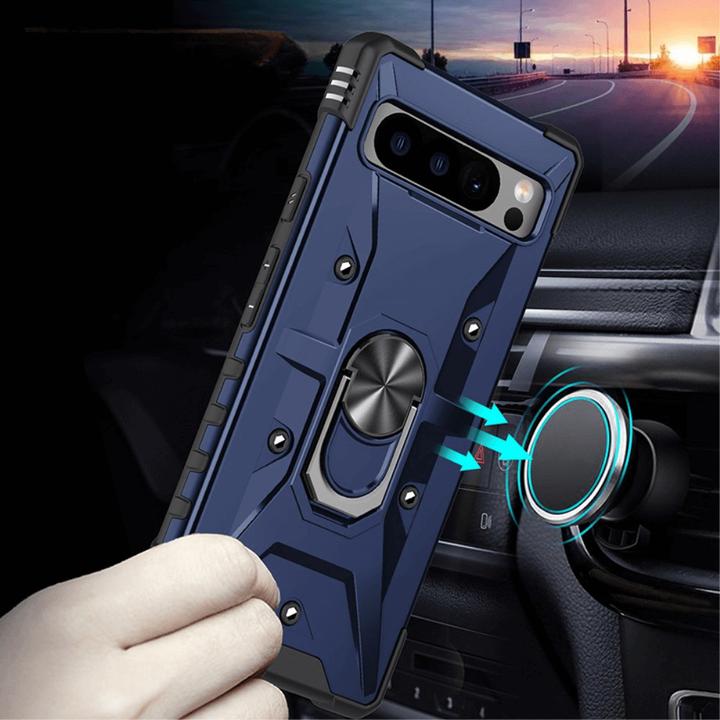 Produktbild Cover-Discount Google Pixel 8 Pro - Armor Case mit Kickstand blau (Google Pixel 8 Pro)