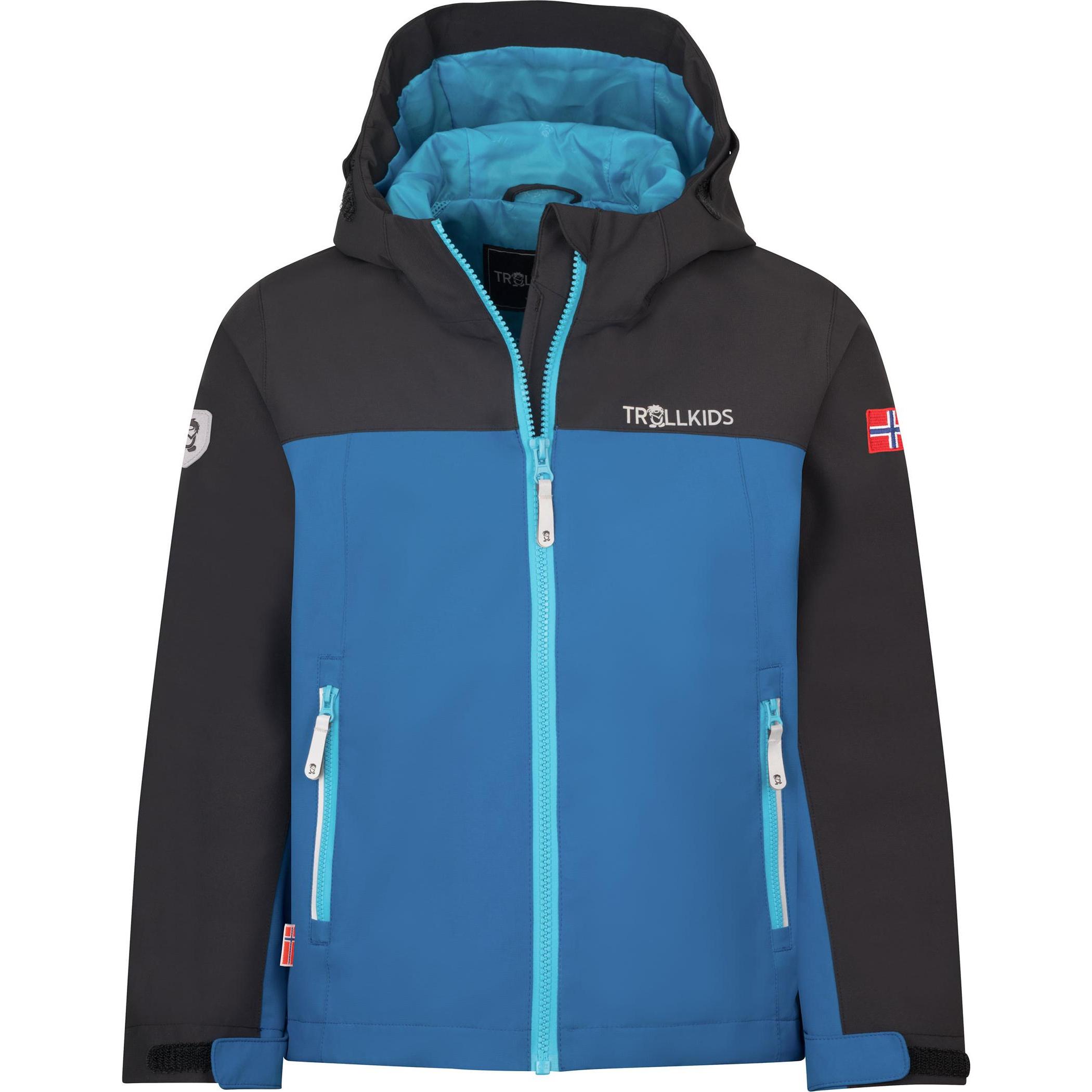 Trollkids, Unisex, Velojacke, Kid's Telemark Jacket (104), Blau, 104
