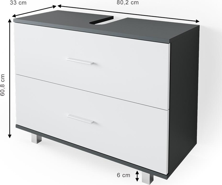 Actual product image Vicco Ilias (80 x 33 x 61 cm)