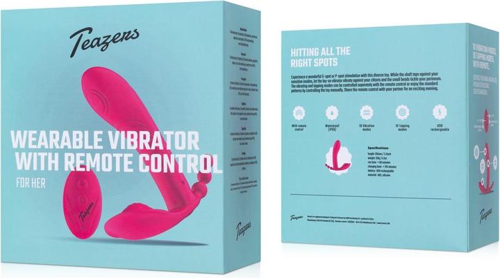 Image du produit Teazers Vibromasseur Portable avec Télécommande