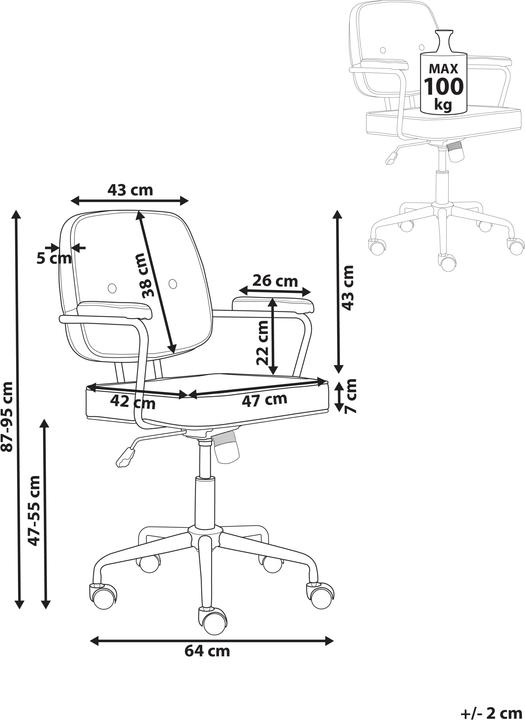 Actual product image Beliani Pawnee
