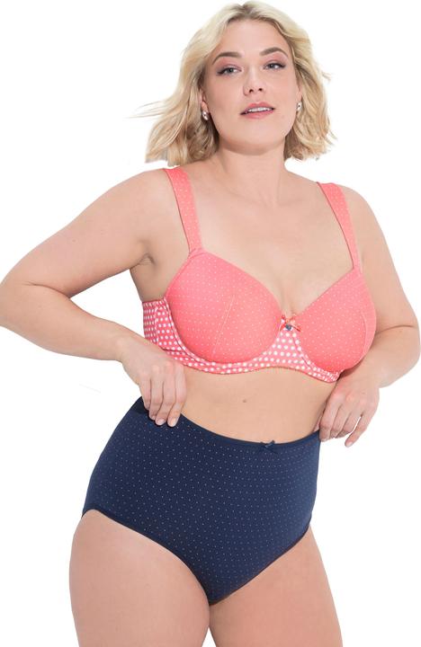 Produktbild Ulla Popken Maxislips, 5er-Pack, Punkte/einfarbig (42, 44)
