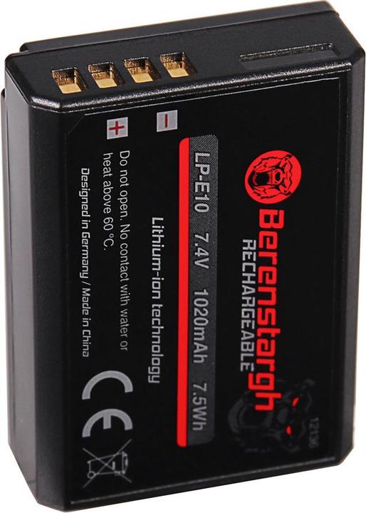 Immagine prodotto Berenstargh Akku f. Canon LP-E10 EOS 1200D EOS1100D EOS-1100D T3 X50 (Batteria della fotocamera)