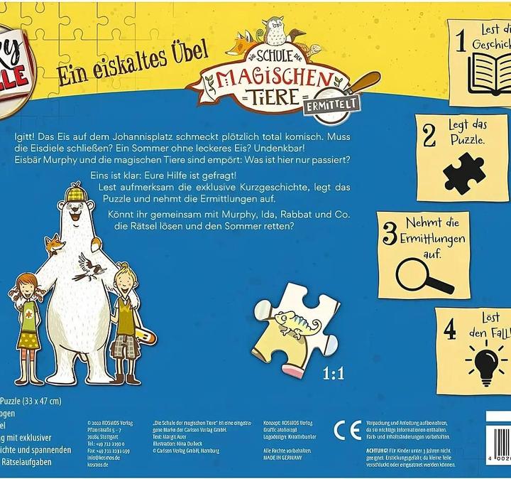 Actual product image Kosmos Story puzzle: The school of magical animals investigates (100 pieces)
