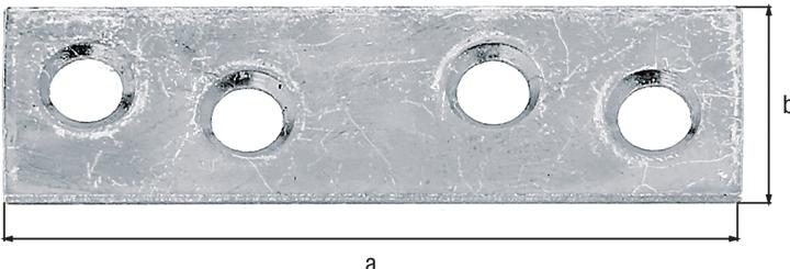 Immagine prodotto GAH Connettore piatto Lunghezza 50 mm Larghezza 14 mm Spessore 1,75 mm Acciaio zincato sendzimir Numero (Connettori piatti, 1 pz.)