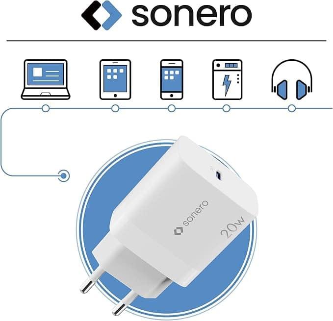 Actual product image Purelink Sonero SON X-PS101 USB charger, 20 W, PD, 1x USB-C, white (20 W, 1 portion)