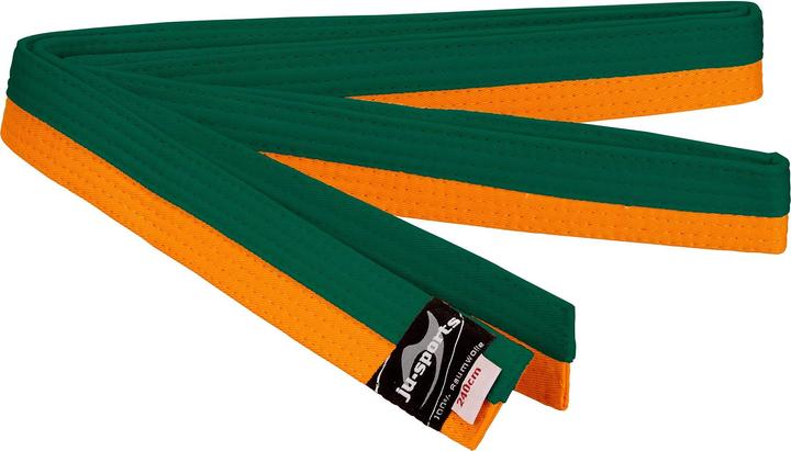 Image du produit Ju-Sports Ceinture de Budo orange/vert (moitié/moitié)
