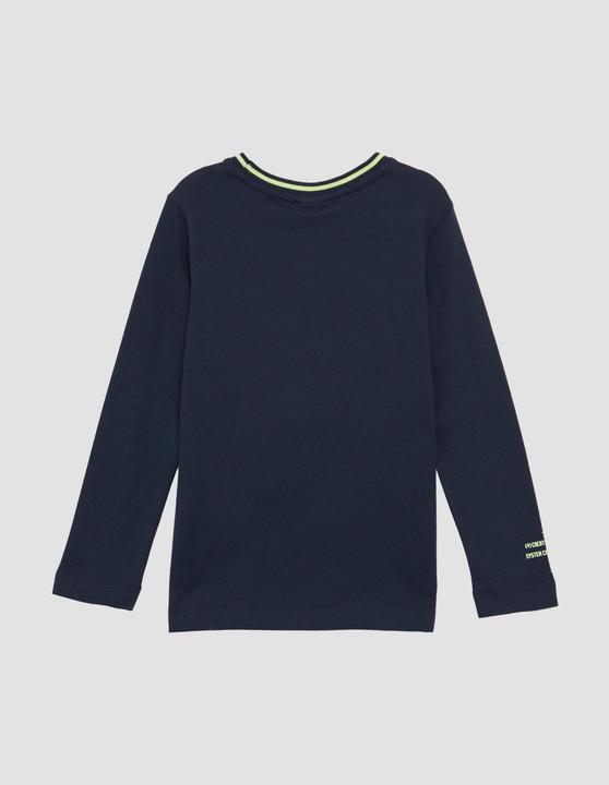 Produktbild S.Oliver T-Shirt Baumwoll-Longsleeve mit Print- und Kontrastdetails (92)