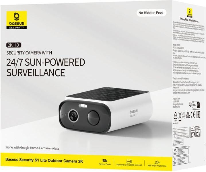 Image du produit Baseus Security S1 Lite Outdoor Camera 2K White (2304 x 1296 Pixels)