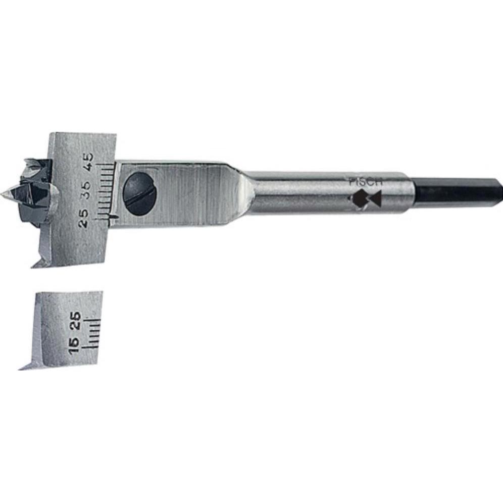 Fisch Tools, Bohrereinsatz, Zentrumbohrer Type 0500 Bohr-Ø 15 - 45 mm Länge 130 mm Schaft 6-kant (15 - 45 mm)