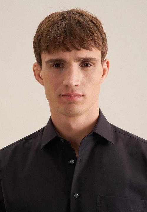 Immagine prodotto Seidensticker Camicia 1/2 Regular Kent non stirata nera (S)