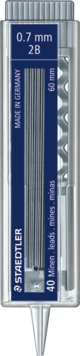 Produktbild Staedtler Feinmine Druckbleistift 255 07-2B 40 St. (40 Stk., 0.70 mm, 2B)