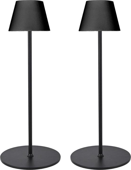 Casativo 2er-Set Moderne höhenverstellbare LED-Stehlampe, dimmbar, schwarz, 50 /90/130 cm
