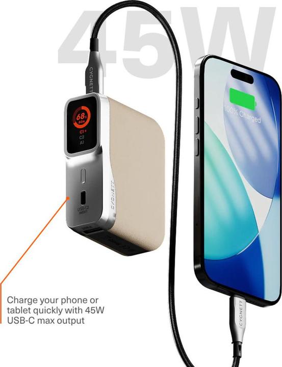 Actual product image Cygnett Encore (10000 mAh, 45 W)