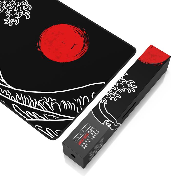 Produktbild Titanwolf Gaming Mauspad, 900 x 400mm XXL Speed Gaming Mausmatte, Mauspad extra große Oberfläche, große Welle (XXL)