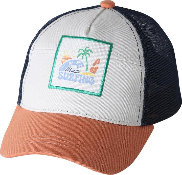 Vertbaudet Kinder Cap Trucker-Style, Surfing-Schriftzug und Mesh-Einsatz (86, 92, 98)