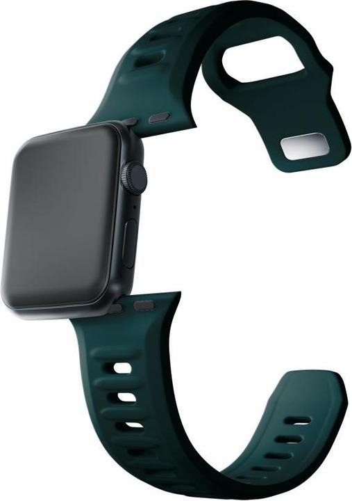 Produktbild 3MK Silicone Watch Strap zielony/ evergreen dla Apple Watch 38/40/41mm (Edelstahl, Silicone)