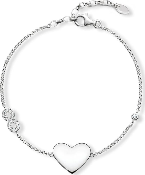 Immagine prodotto Thomas Sabo Bracciale Cuore con infinito (19.50 cm, Argento 925)