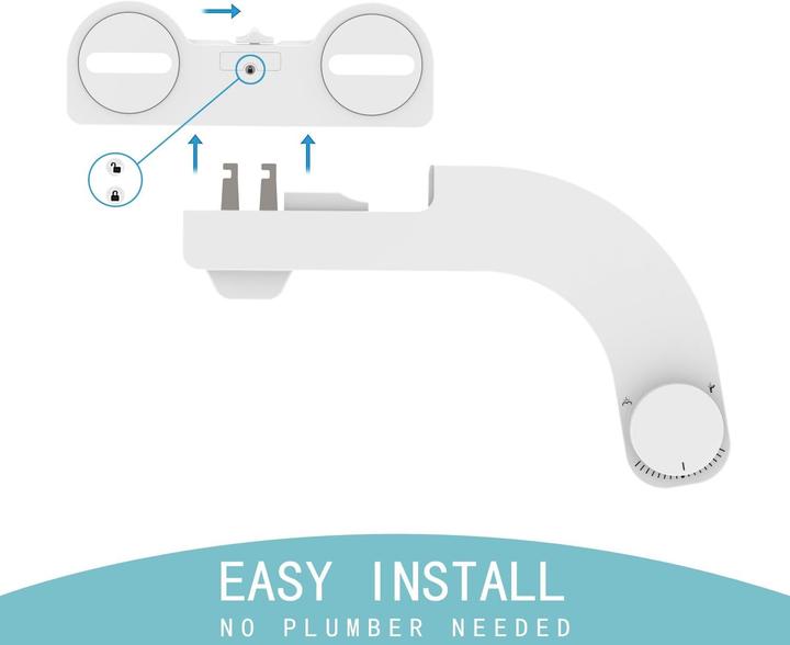 Actual product image Withlent Bidet Aufsatz Ultra-Slim