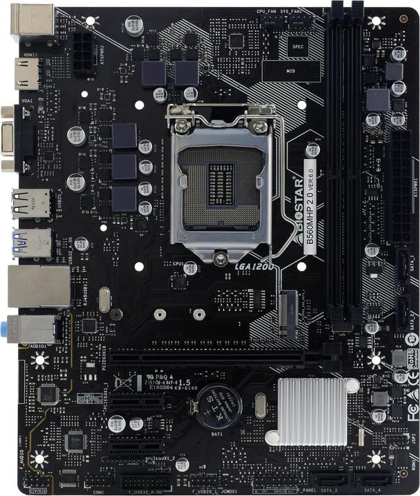 Actual product image Biostar B560MHP 2.0 (LGA 1200, Intel B560, mATX)